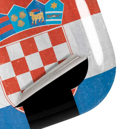 Croatia Flag Distressed Galaxy Buds Pro Skin